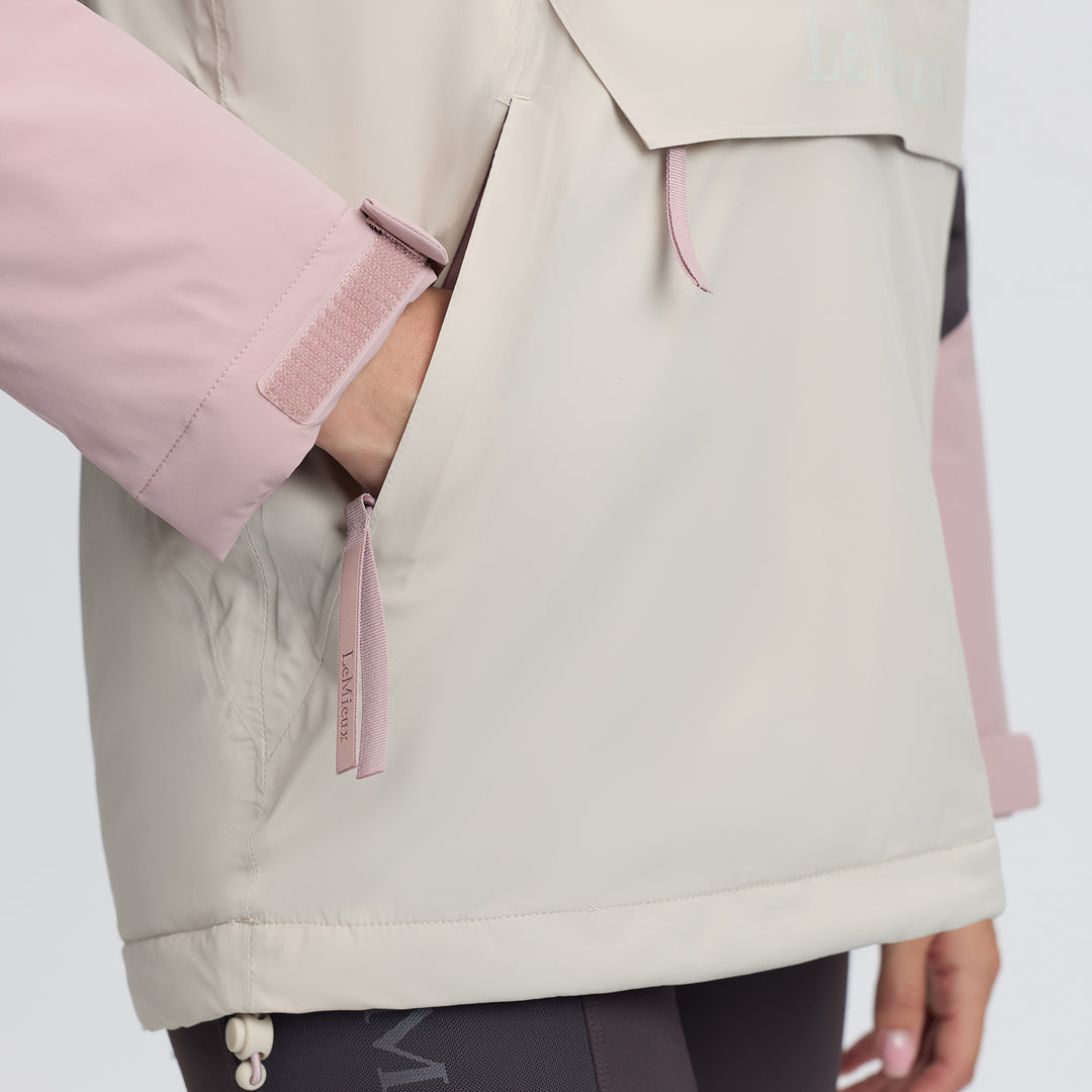 LeMieux Ladies Phoebe Half Zip Waterproof Anorak - Wild Rose