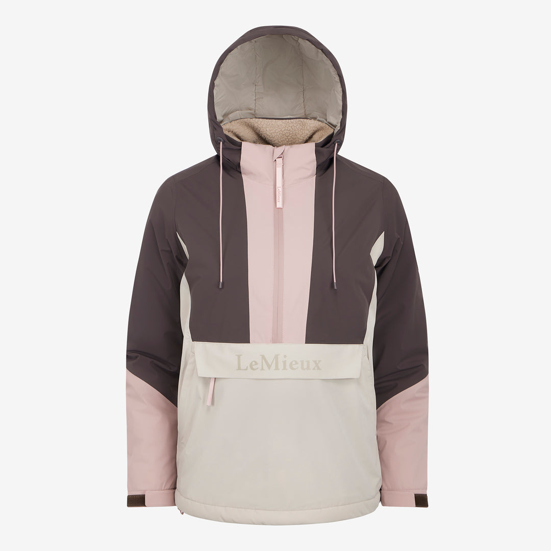LeMieux Ladies Phoebe Half Zip Waterproof Anorak - Wild Rose