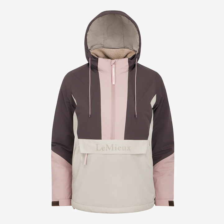 LeMieux Ladies Phoebe Half Zip Waterproof Anorak - Wild Rose
