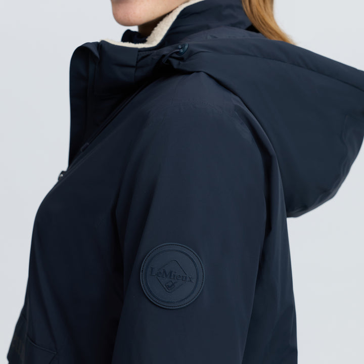LeMieux Ladies Phoebe Half Zip Waterproof Anorak - Navy
