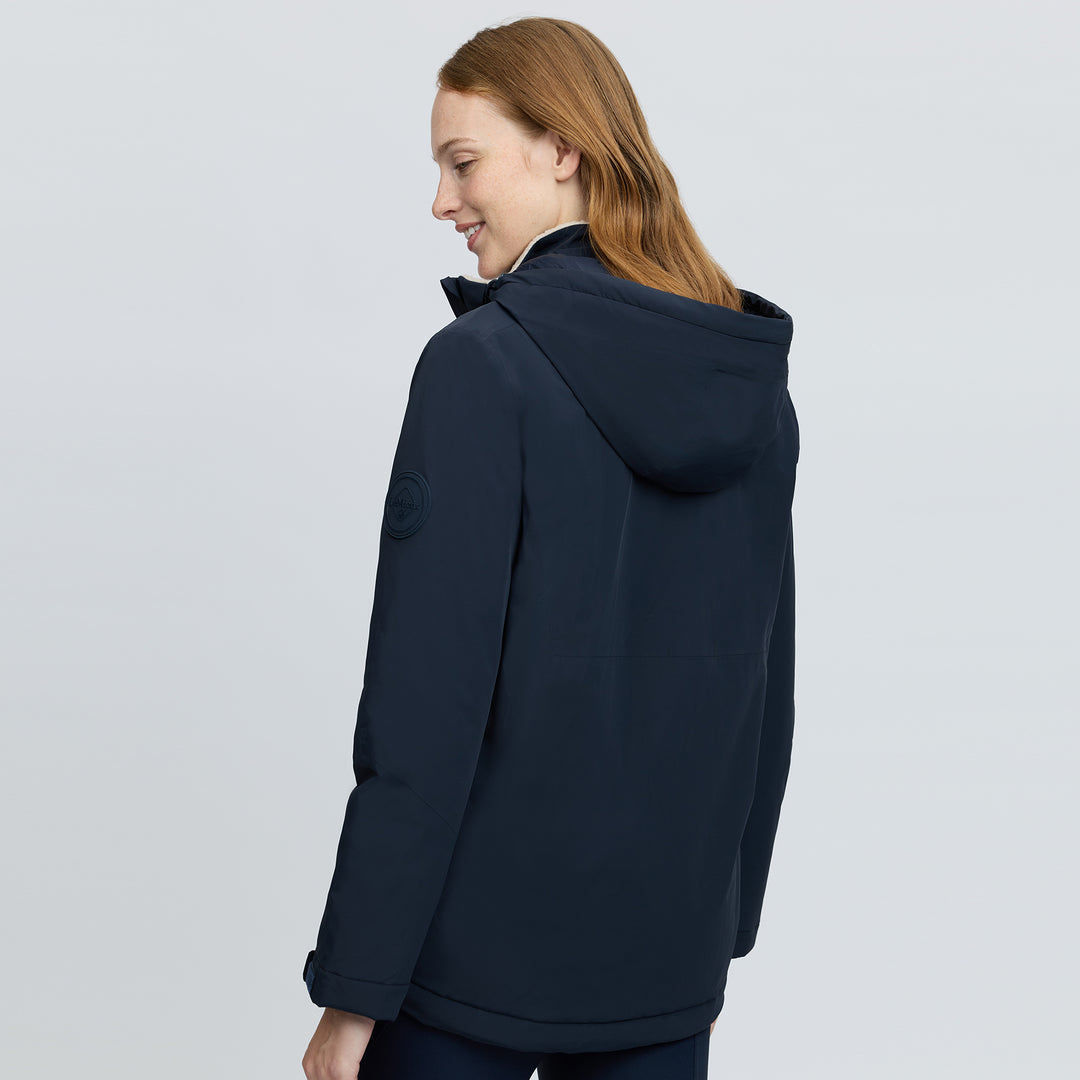 LeMieux Ladies Phoebe Half Zip Waterproof Anorak - Navy