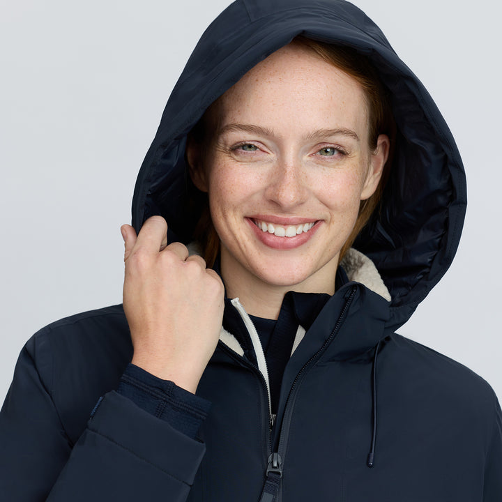 LeMieux Ladies Phoebe Half Zip Waterproof Anorak - Navy