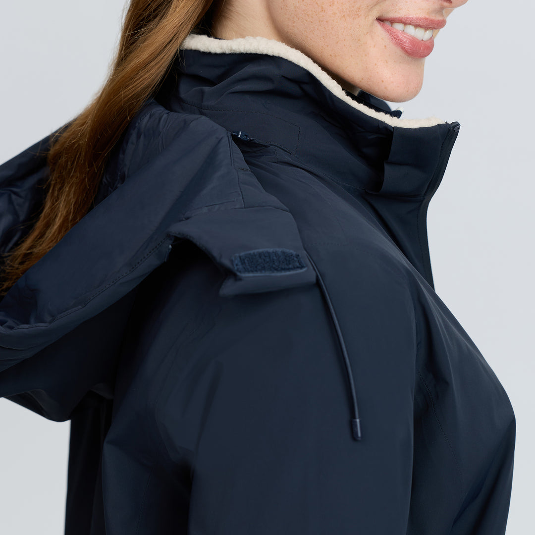 LeMieux Ladies Phoebe Half Zip Waterproof Anorak - Navy