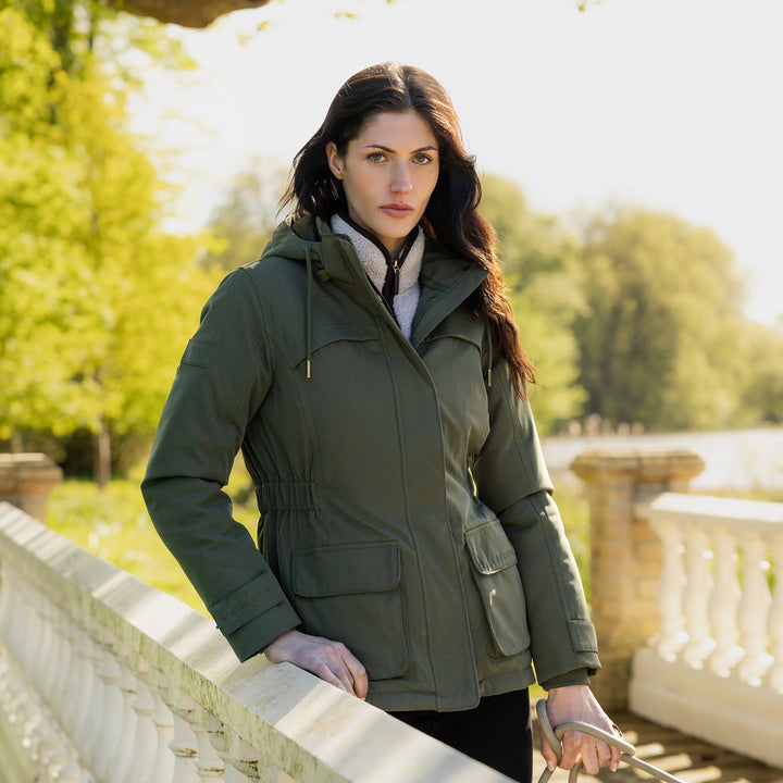 LeMieux Ladies Heritage Beatrice Waterproof Coat - Olive