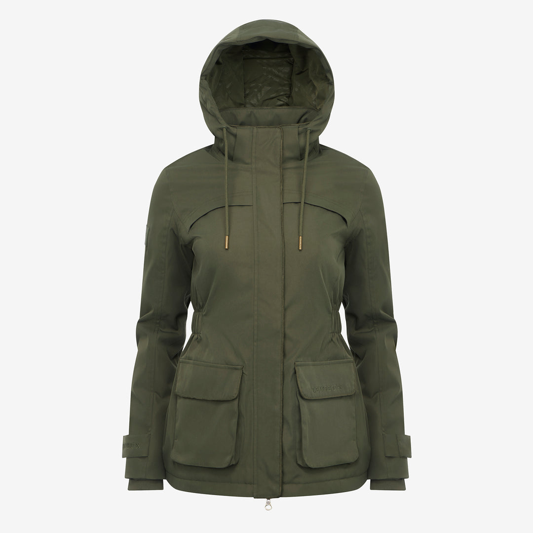 LeMieux Ladies Heritage Beatrice Waterproof Coat - Olive