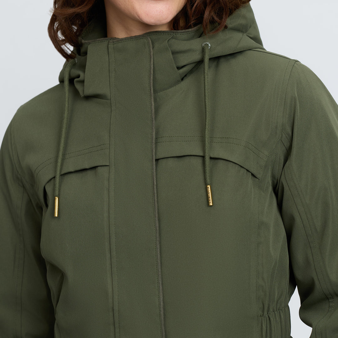 LeMieux Ladies Heritage Beatrice Waterproof Coat - Olive