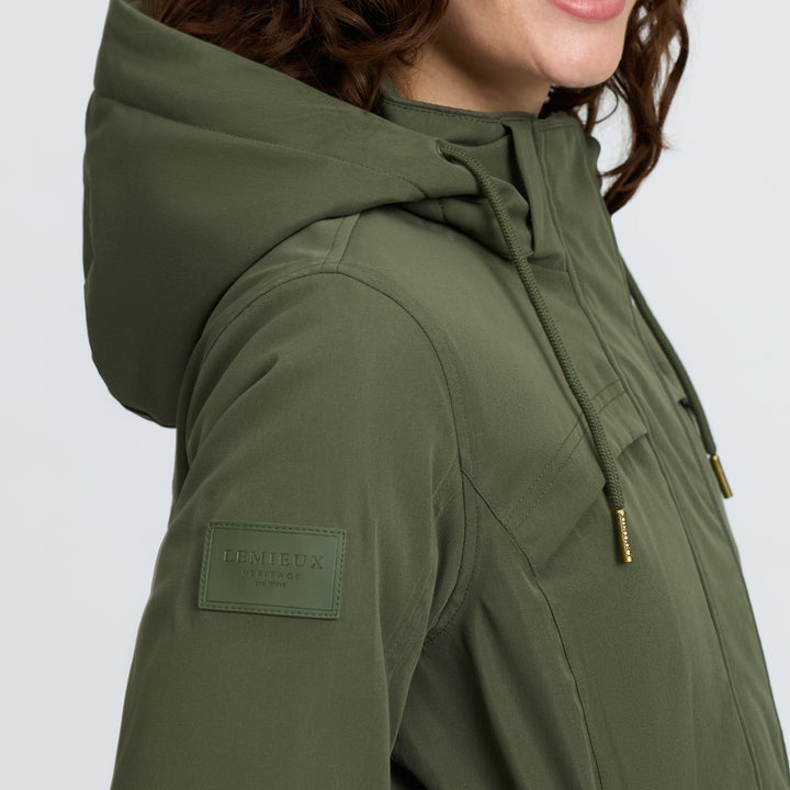 LeMieux Ladies Heritage Beatrice Waterproof Coat - Olive
