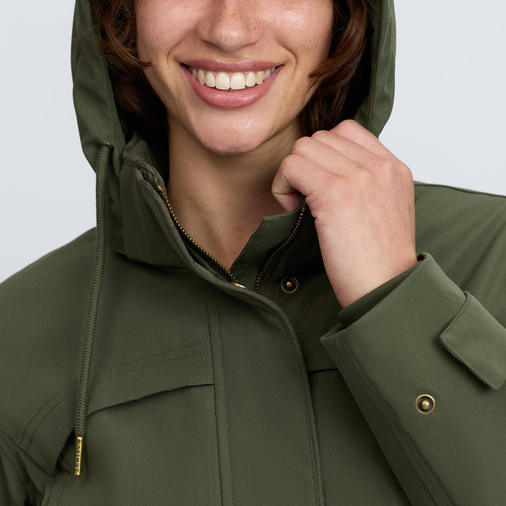 LeMieux Ladies Heritage Beatrice Waterproof Coat - Olive