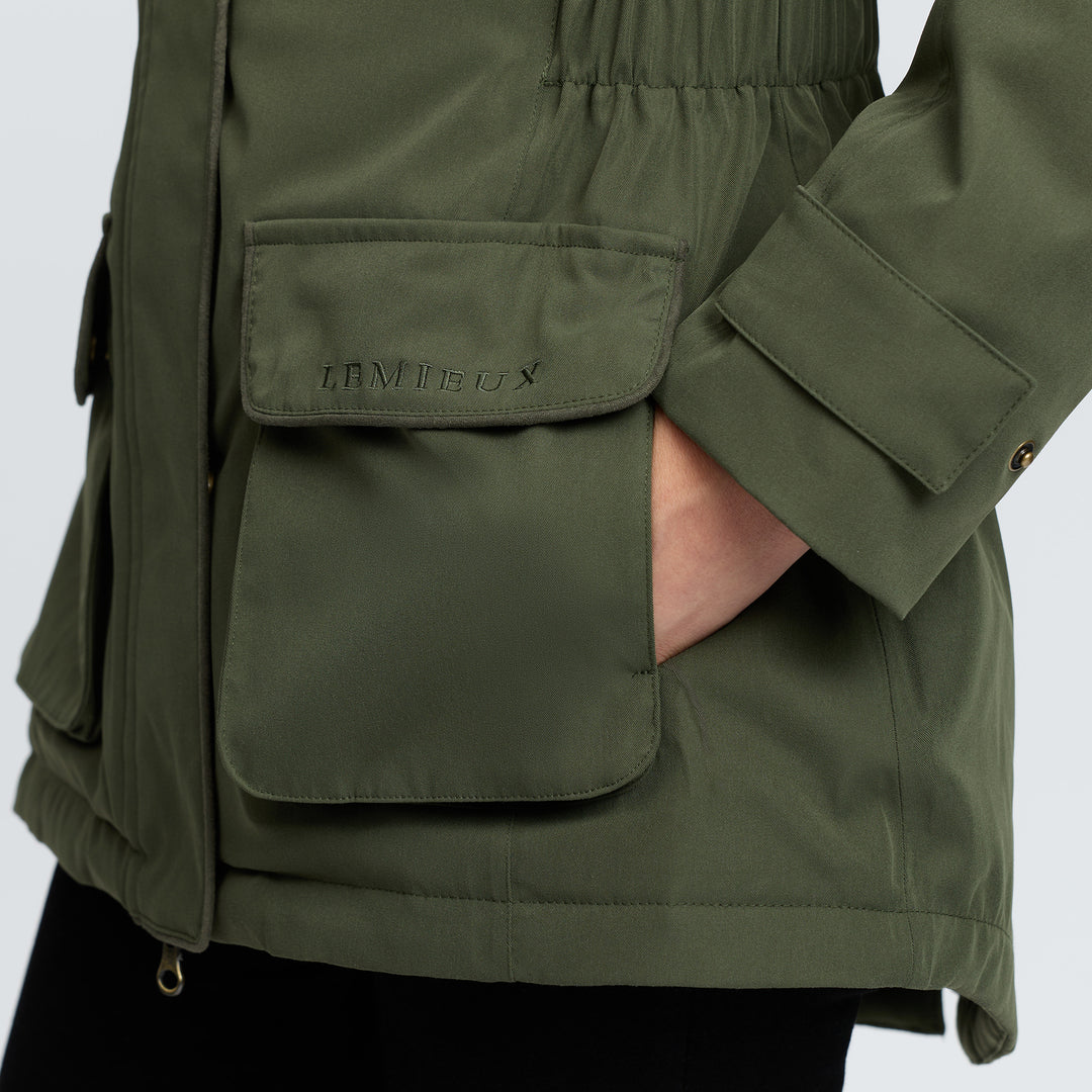 LeMieux Ladies Heritage Beatrice Waterproof Coat - Olive