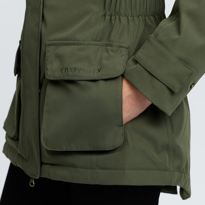 LeMieux Ladies Heritage Beatrice Waterproof Coat - Olive