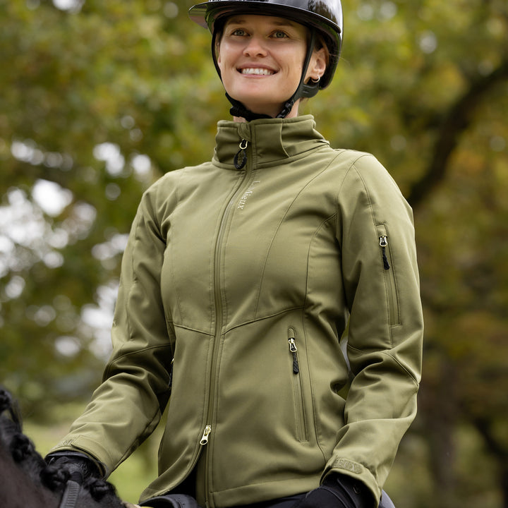 LeMieux Ladies Celine Softshell Jacket - Willow Green