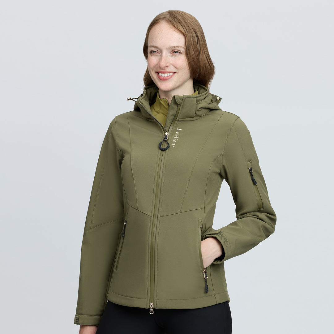 LeMieux Ladies Celine Softshell Jacket - Willow Green