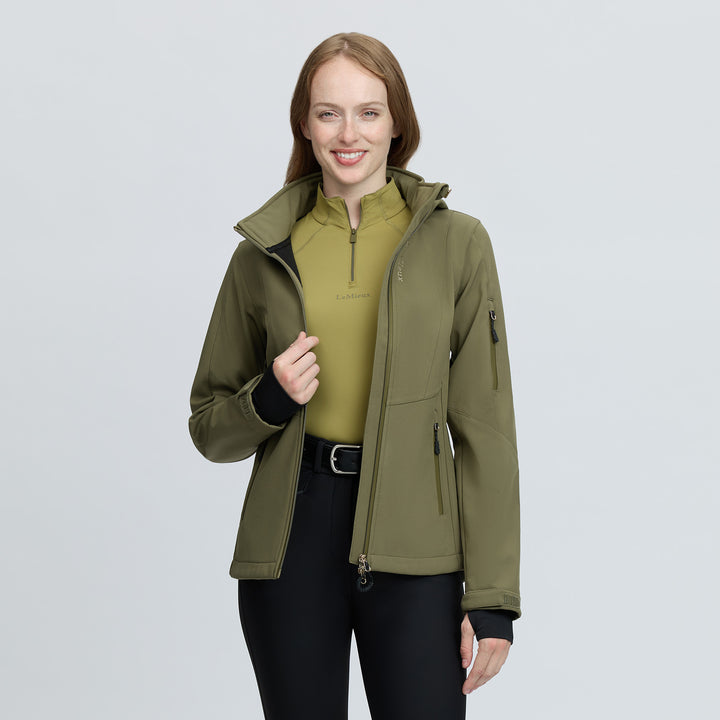 LeMieux Ladies Celine Softshell Jacket - Willow Green