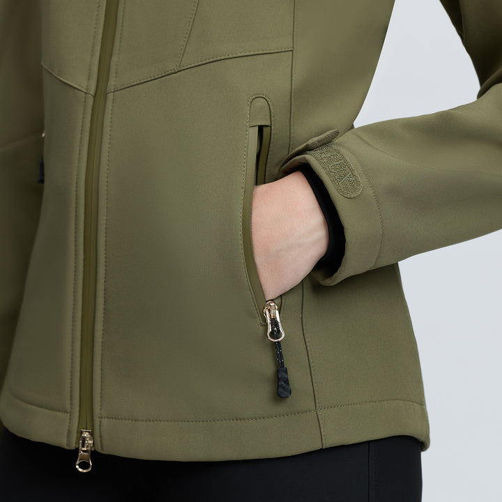 LeMieux Ladies Celine Softshell Jacket - Willow Green