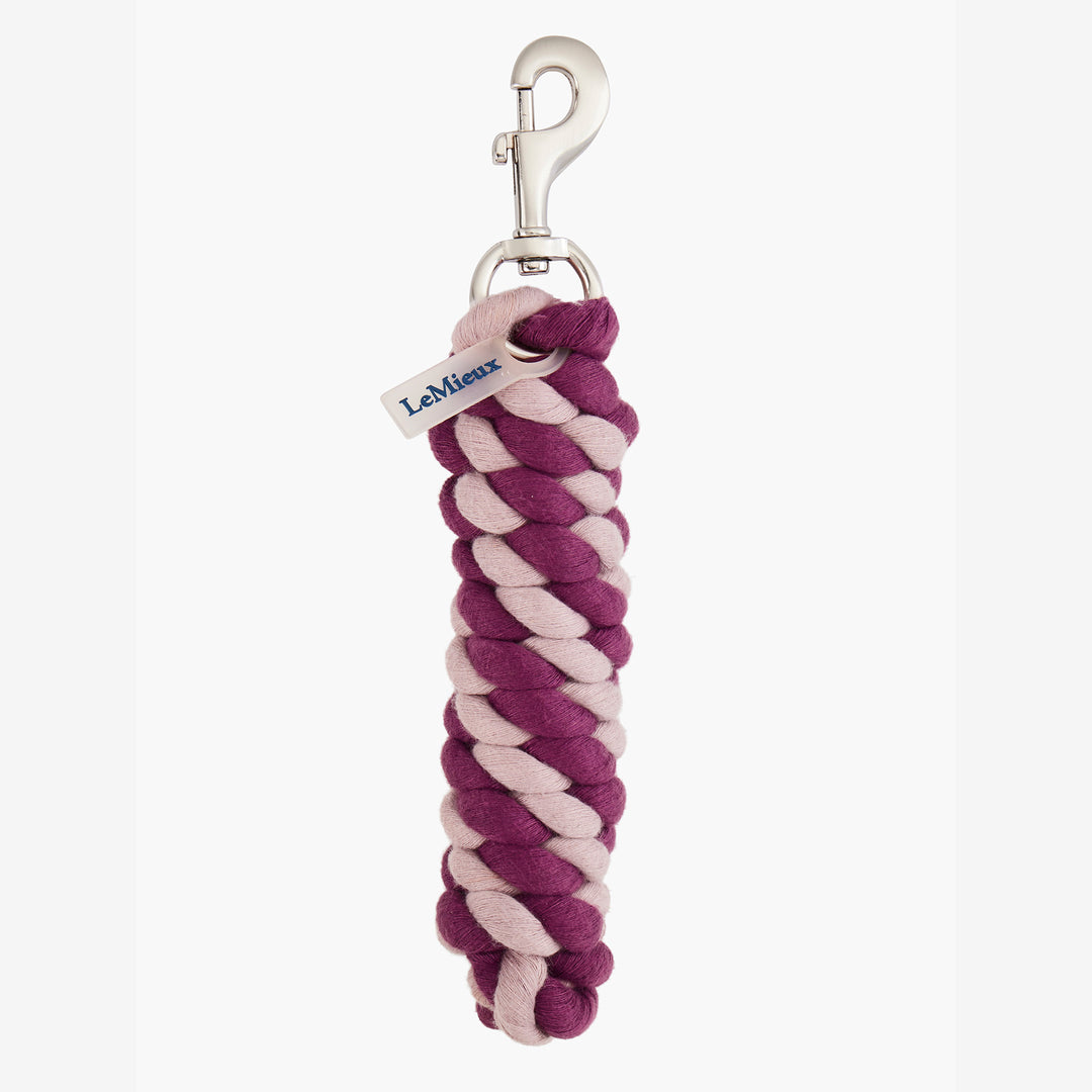 LeMieux Polycotton Leadrope - Blackberry/Wild Rose