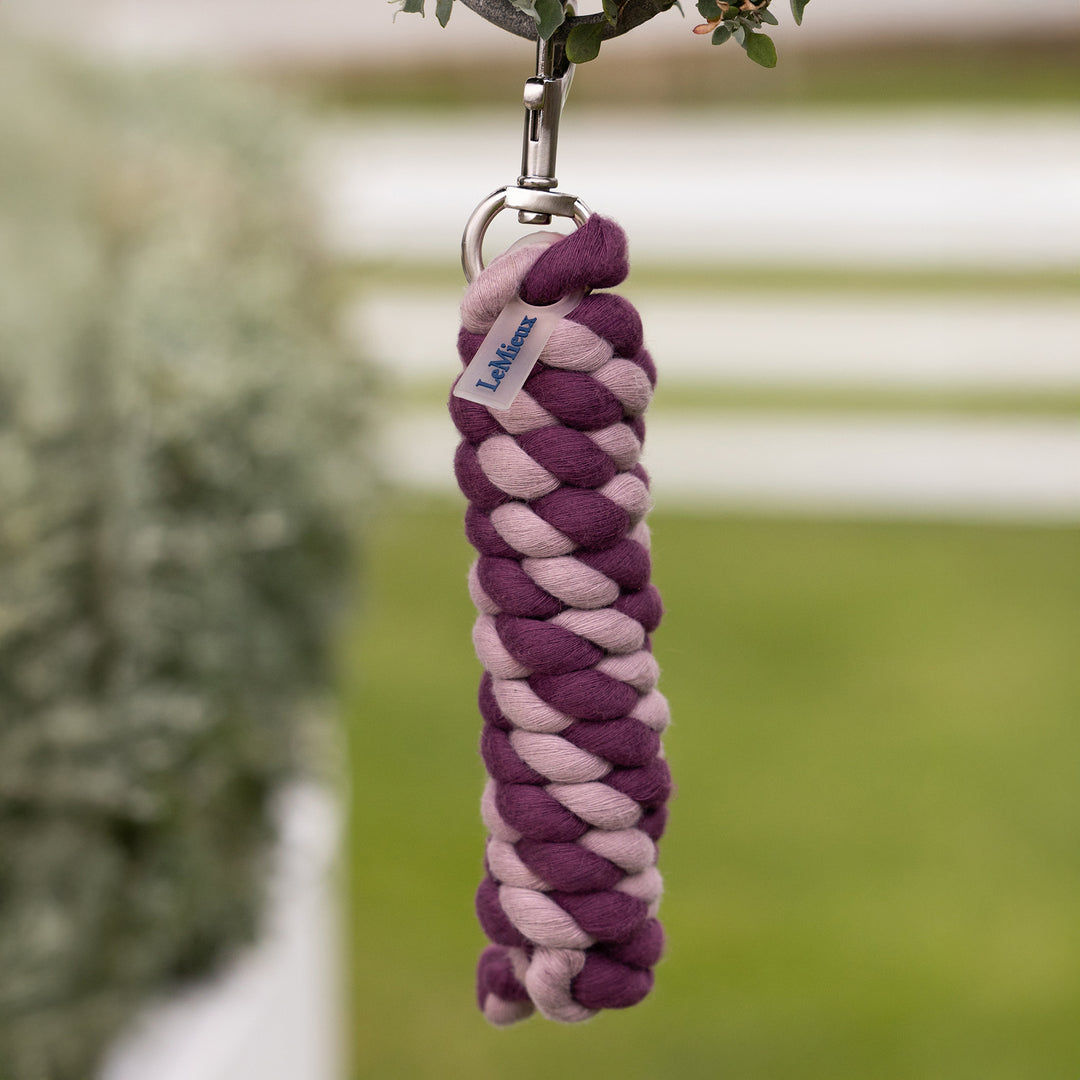 LeMieux Polycotton Leadrope - Blackberry/Wild Rose