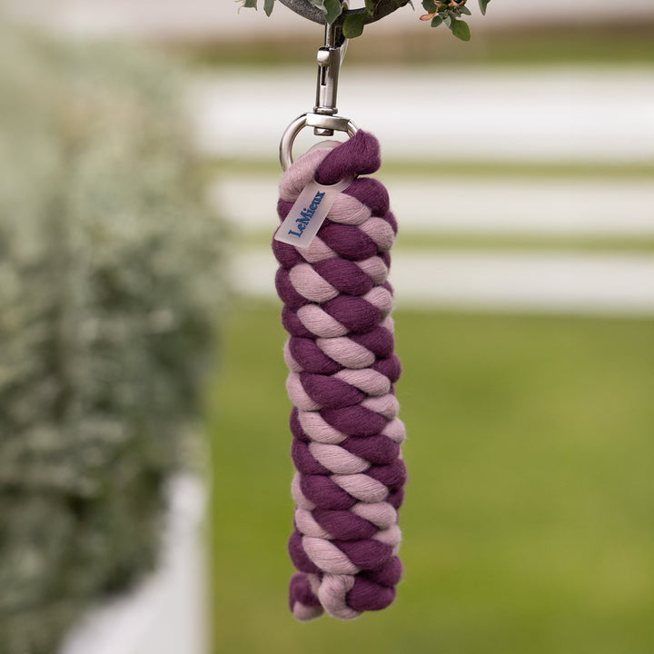LeMieux Polycotton Leadrope - Blackberry/Wild Rose