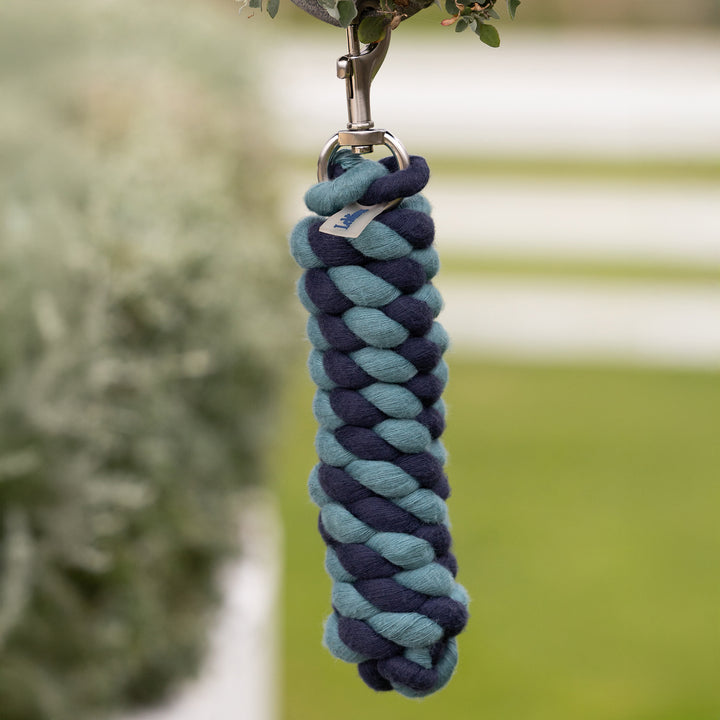 LeMieux Polycotton Leadrope - Aloe/Navy
