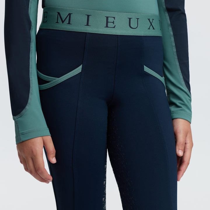 LeMieux Mini Pull Ons - Navy/Aloe