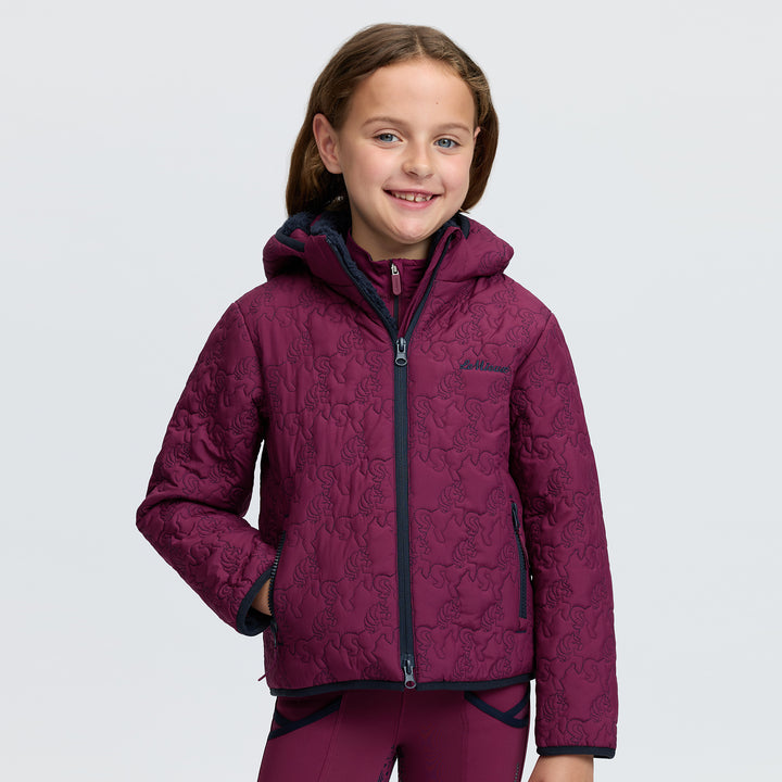 LeMieux Mini Lola Quilted Jacket - Blackberry