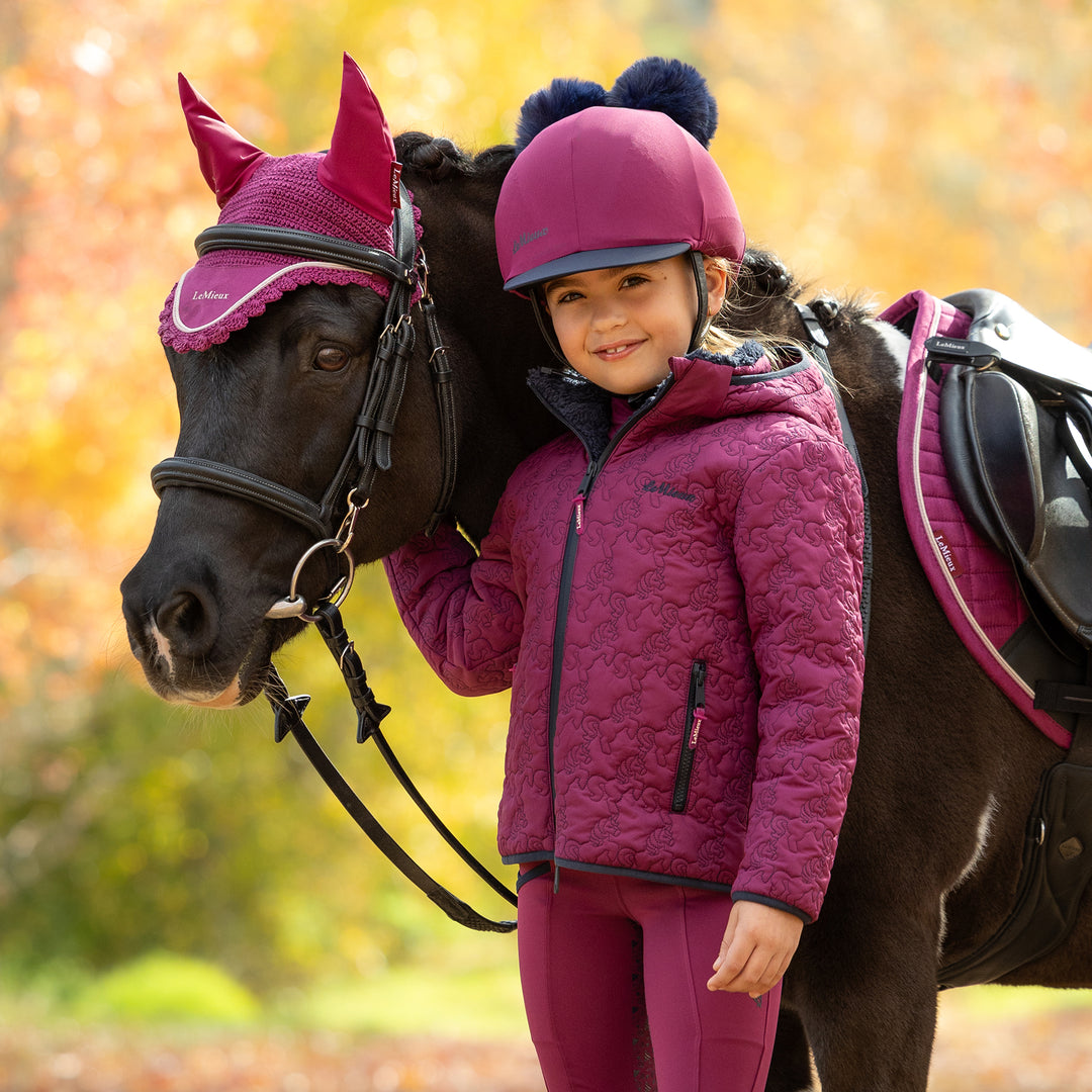 LeMieux Mini Lola Quilted Jacket - Blackberry