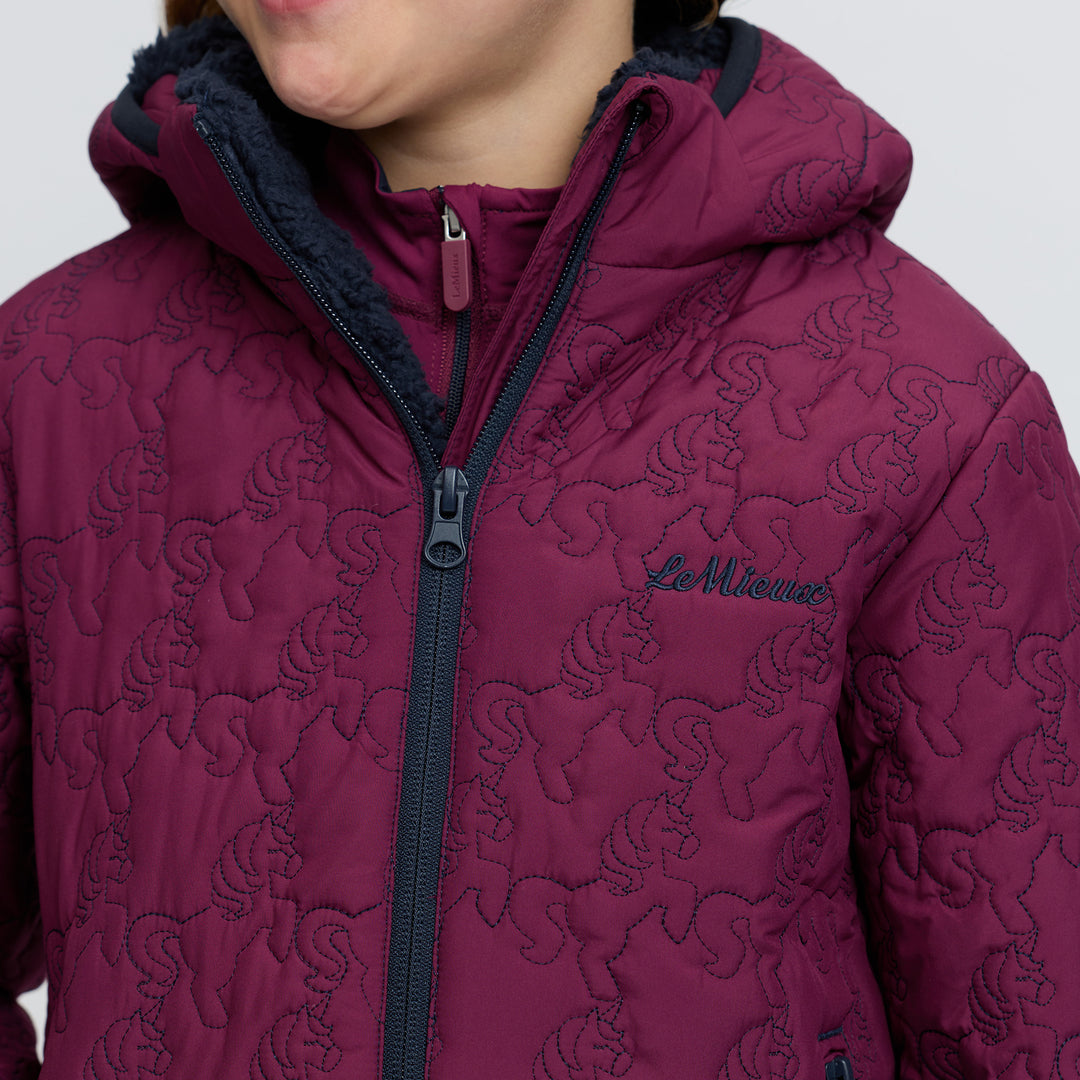 LeMieux Mini Lola Quilted Jacket - Blackberry