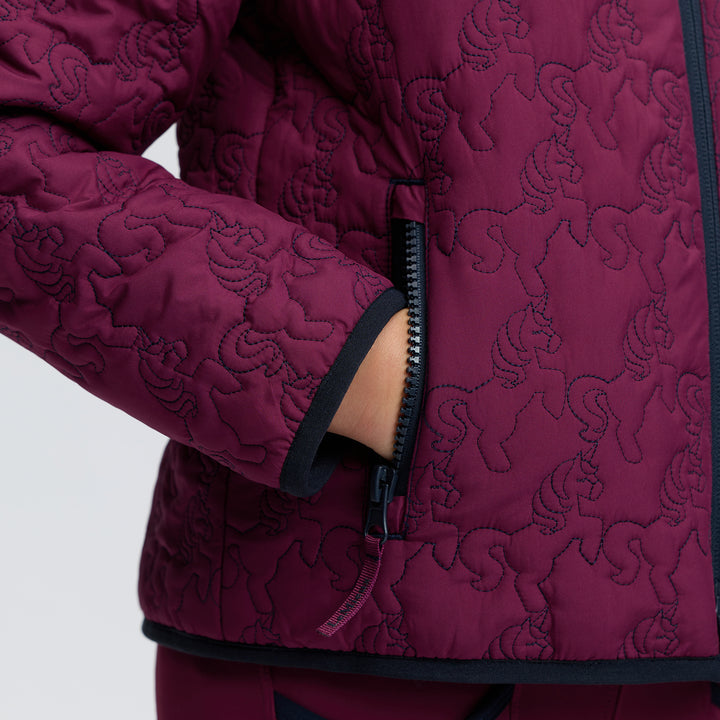 LeMieux Mini Lola Quilted Jacket - Blackberry