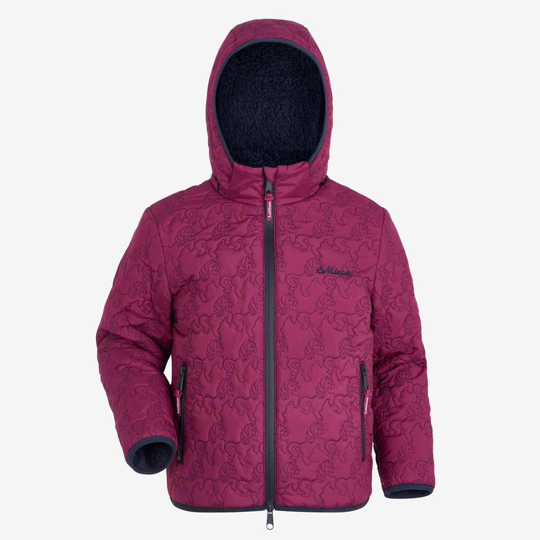 LeMieux Mini Lola Quilted Jacket - Blackberry