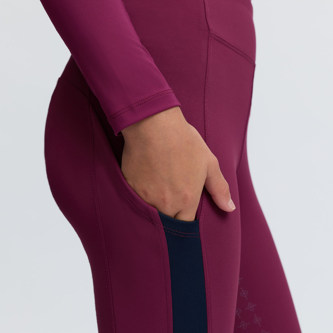 LeMieux Young Rider Orla Pull Ons - Blackberry