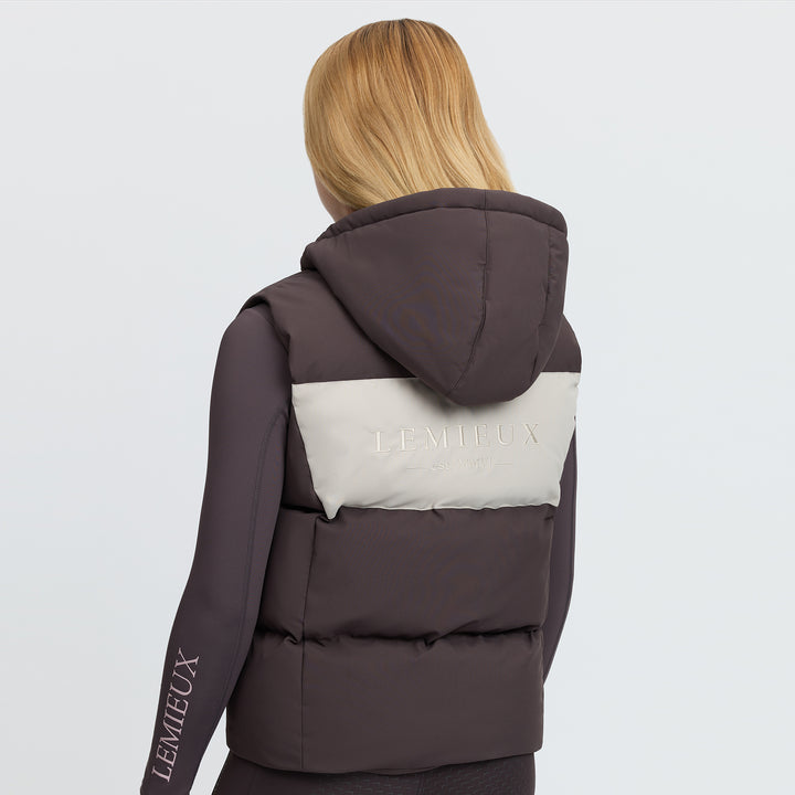LeMieux Young Rider Joey Hooded Gilet - Cocoa