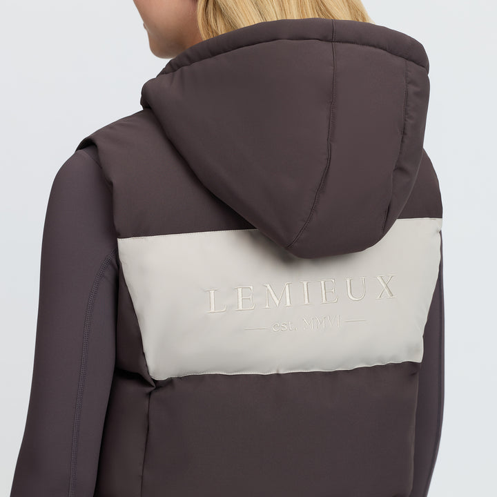 LeMieux Young Rider Joey Hooded Gilet - Cocoa