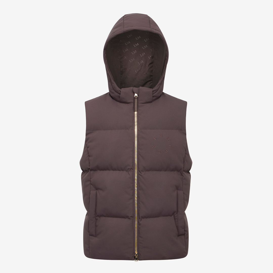 LeMieux Young Rider Joey Hooded Gilet - Cocoa