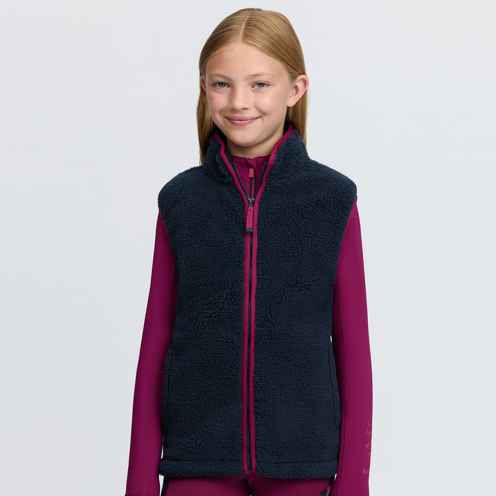 LeMieux Young Rider Trinity Teddy Gilet - Navy