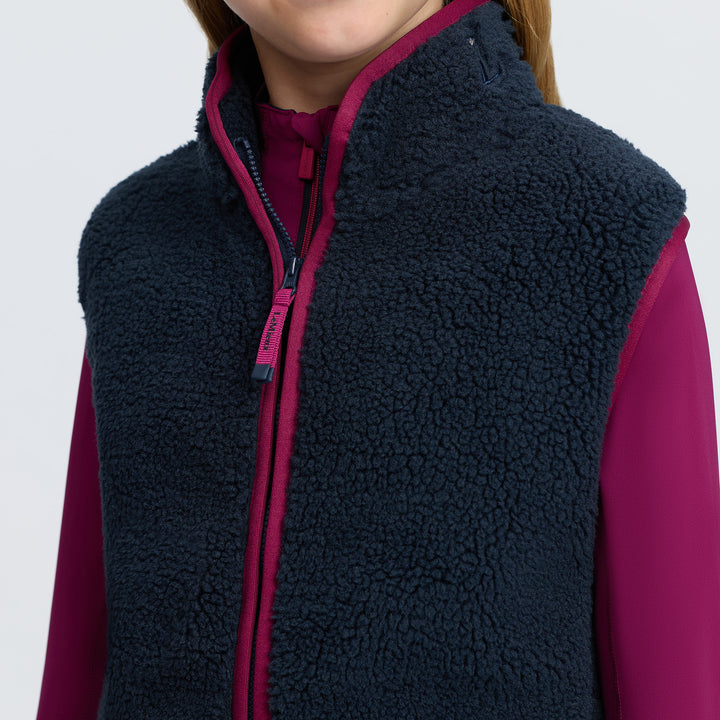 LeMieux Young Rider Trinity Teddy Gilet - Navy