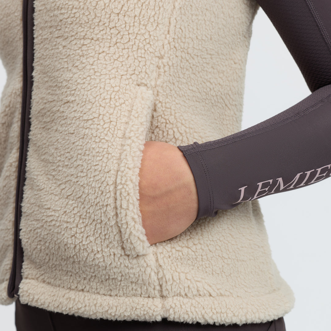 LeMieux Young Rider Trinity Teddy Gilet - Almond