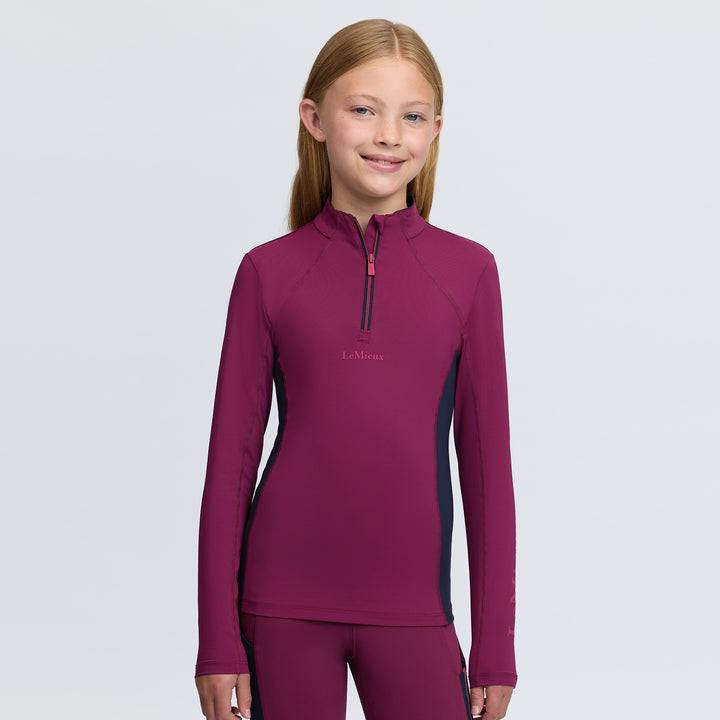 LeMieux Young Rider Classique Base Layer - Blackberry