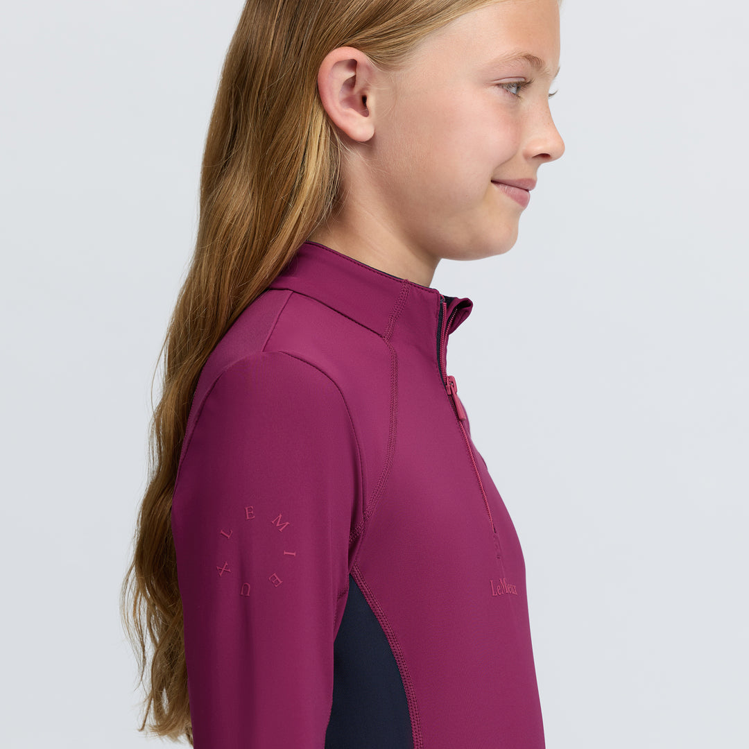 LeMieux Young Rider Classique Base Layer - Blackberry