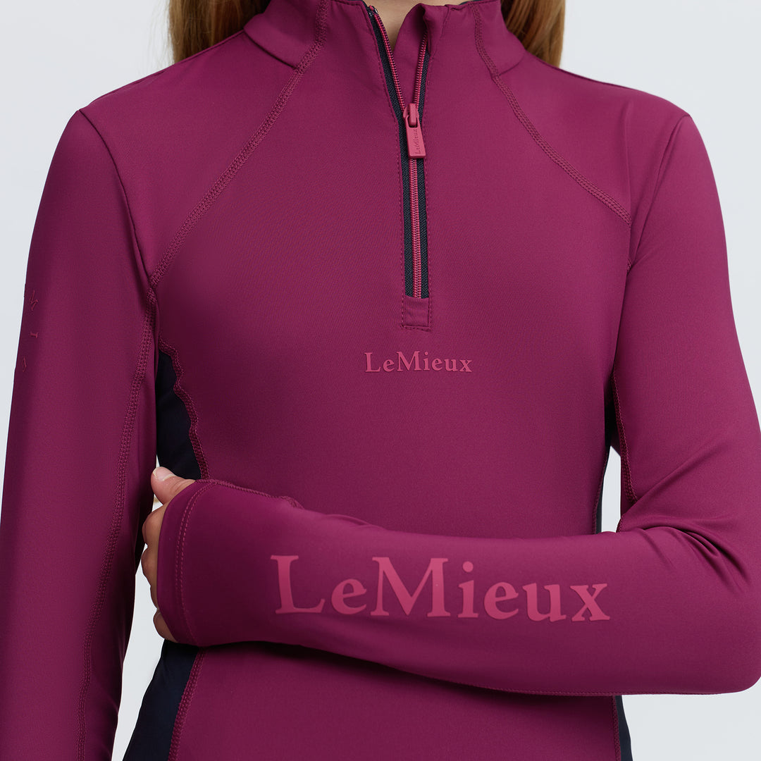 LeMieux Young Rider Classique Base Layer - Blackberry