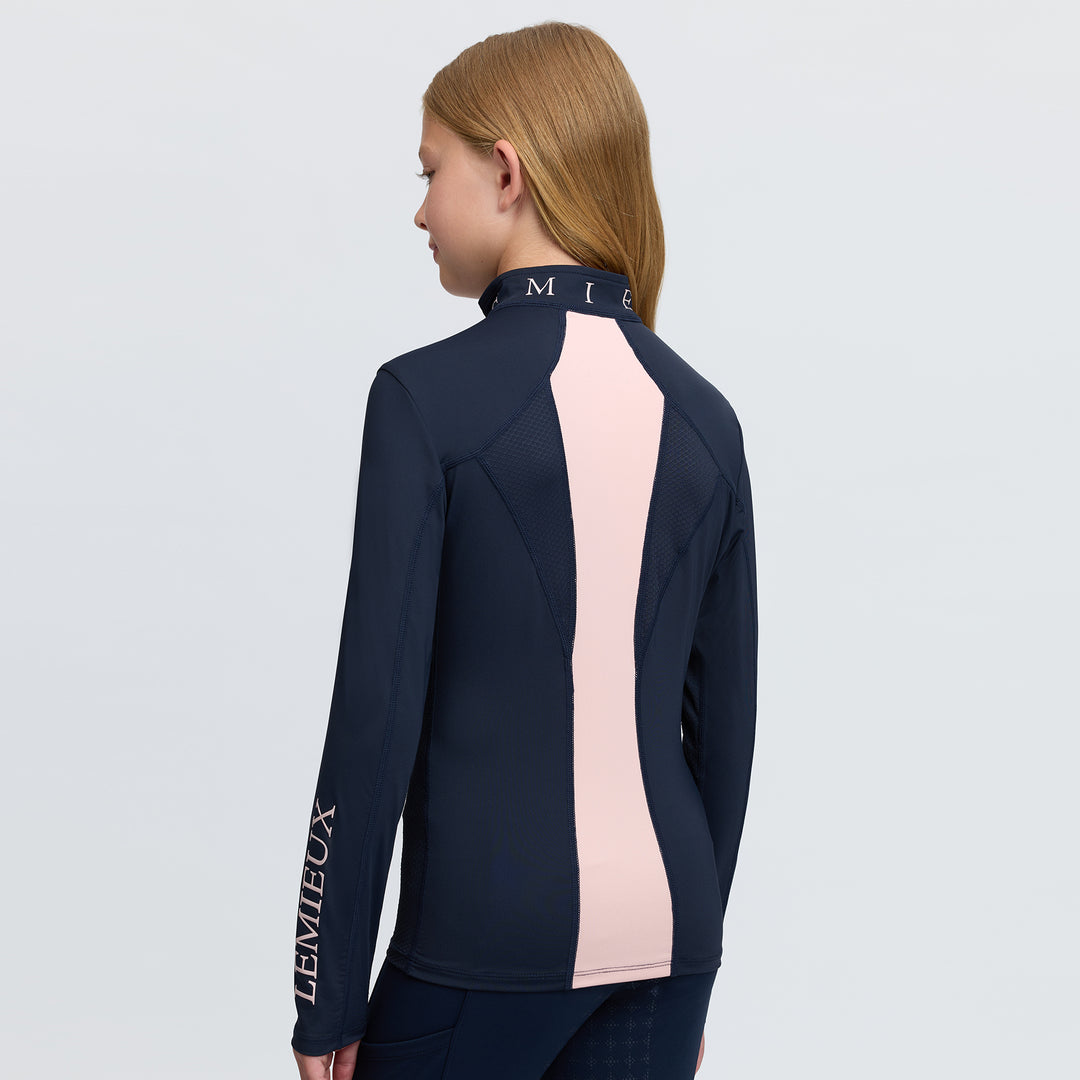 LeMieux Young Rider Mia Mesh Base Layer - Navy