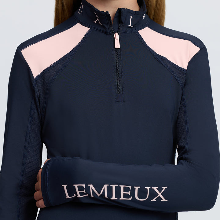 LeMieux Young Rider Mia Mesh Base Layer - Navy