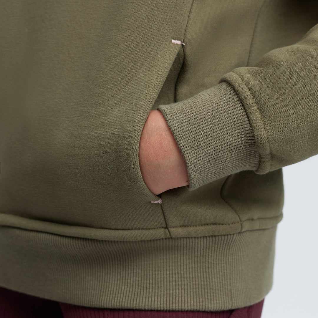 LeMieux Young Rider Viola Quarter Zip Sweat - Willow Green