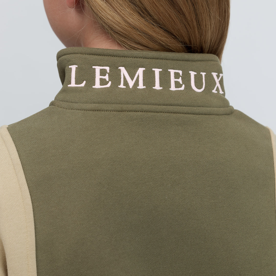 LeMieux Young Rider Viola Quarter Zip Sweat - Willow Green
