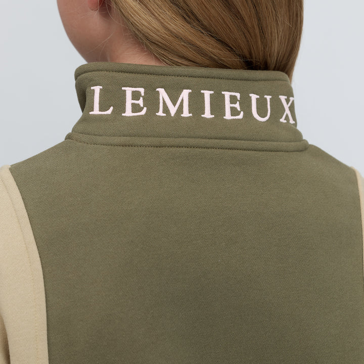 LeMieux Young Rider Viola Quarter Zip Sweat - Willow Green