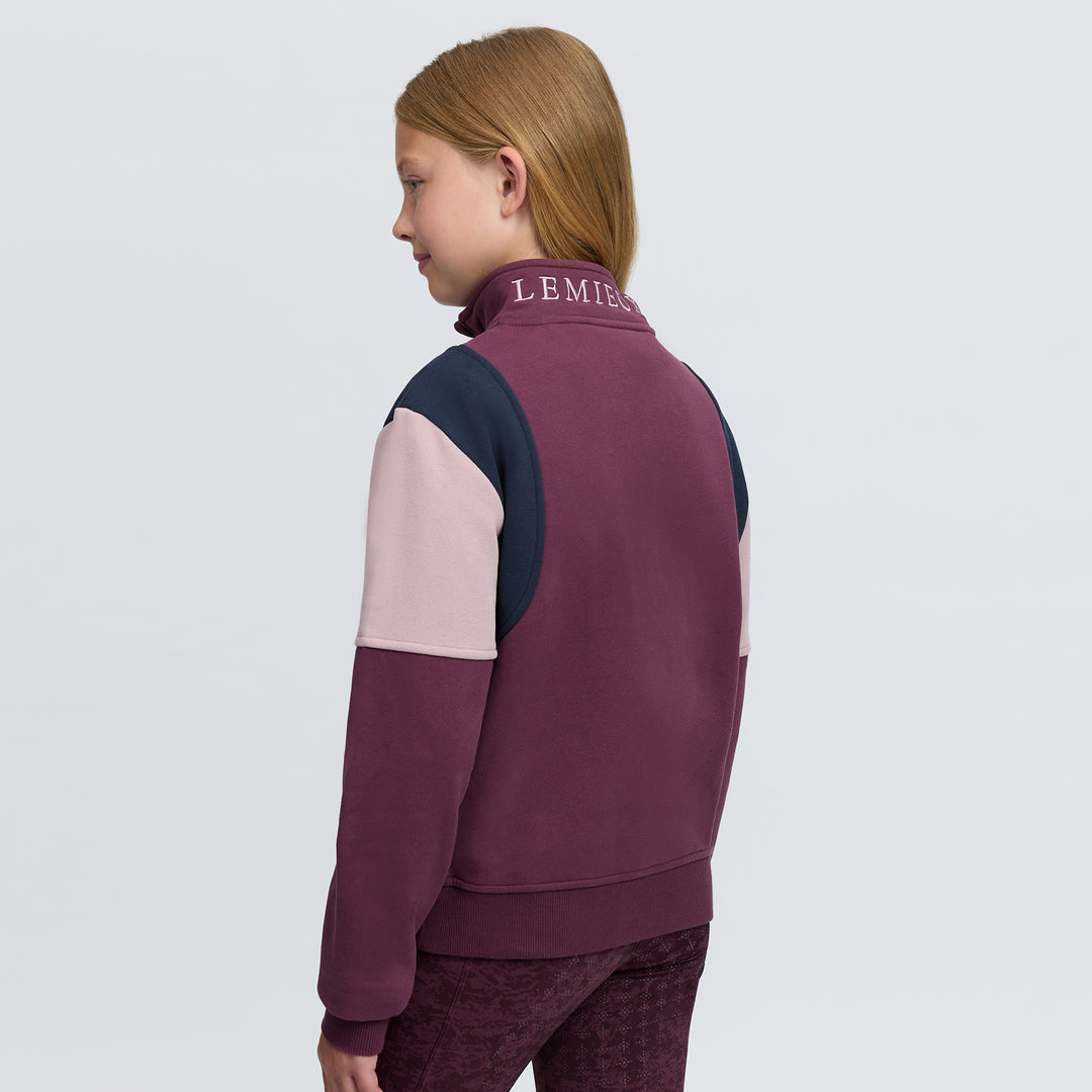 LeMieux Young Rider Viola Quarter Zip Sweat - Bramble