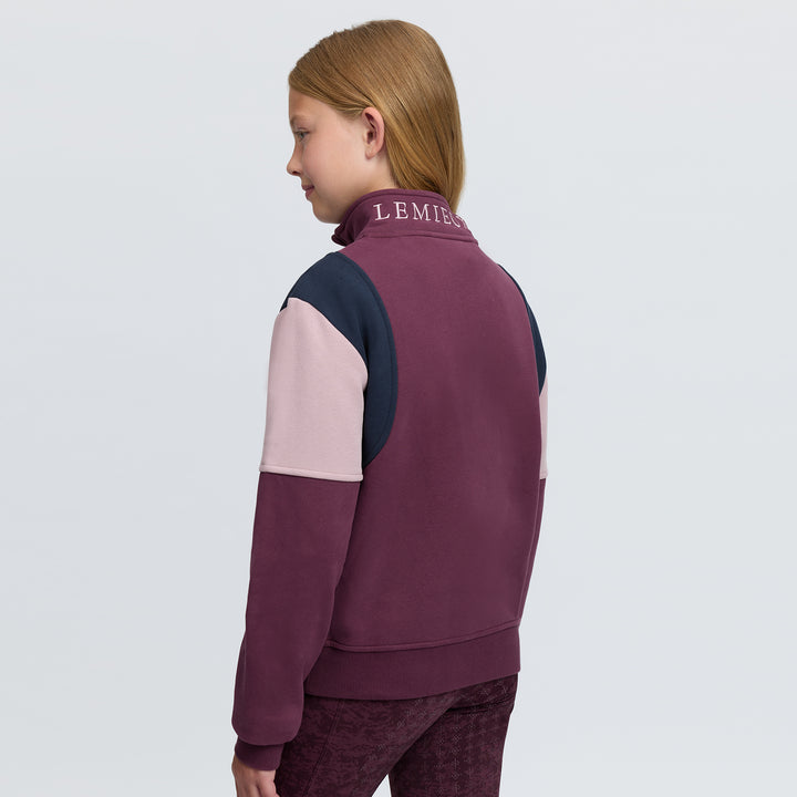 LeMieux Young Rider Viola Quarter Zip Sweat - Bramble