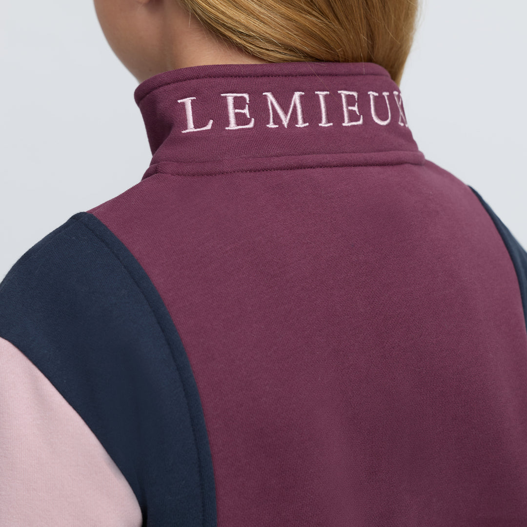 LeMieux Young Rider Viola Quarter Zip Sweat - Bramble