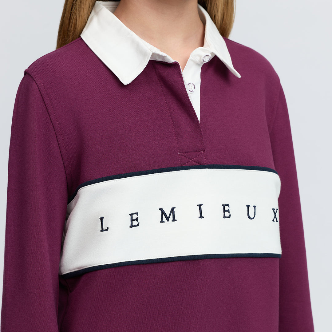 LeMieux Young Rider Riley Rugby Shirt - Blackberry