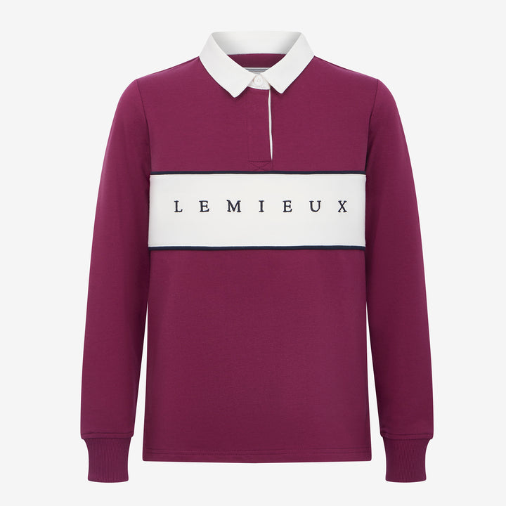 LeMieux Young Rider Riley Rugby Shirt - Blackberry