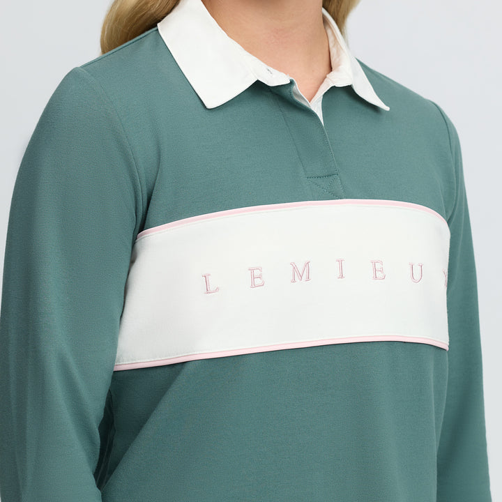 LeMieux Young Rider Riley Rugby Shirt - Aloe