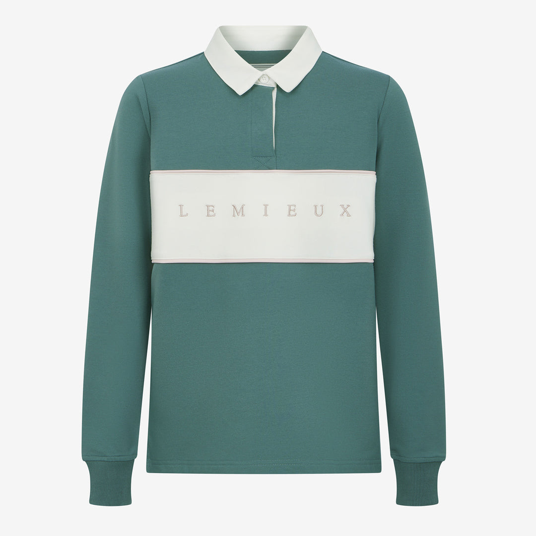 LeMieux Young Rider Riley Rugby Shirt - Aloe